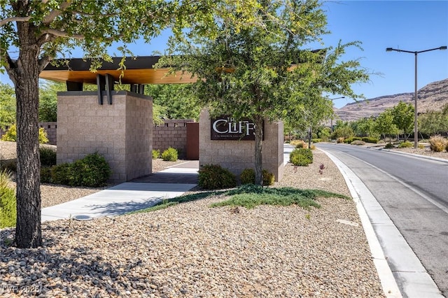 10349 Bressana Dr, Las Vegas, NV 89135 - community sign featuring a mountain view