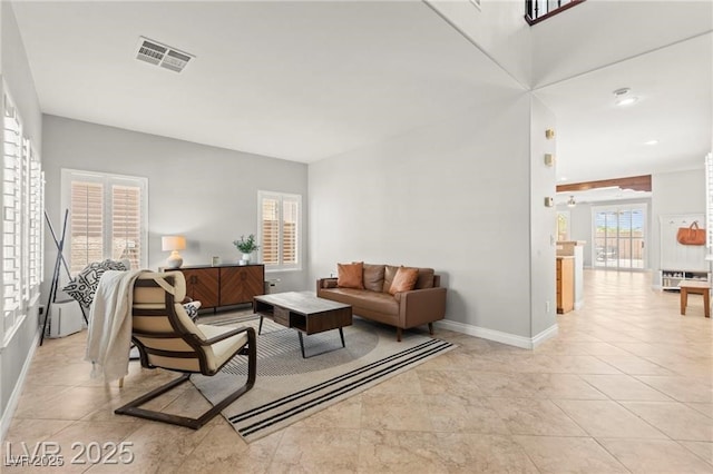 11274 Civita St, Las Vegas, NV 89141 - living room with light tile patterned floors