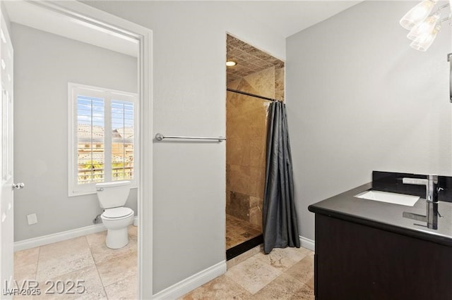 11274 Civita St, Las Vegas, NV 89141 - bathroom featuring tiled shower and vanity