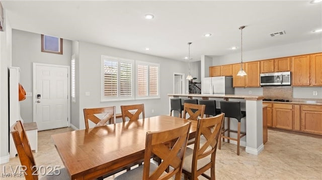 11274 Civita St, Las Vegas, NV 89141 - dining room with recessed lighting and baseboards