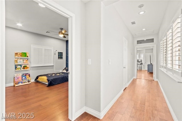 11274 Civita St, Las Vegas, NV 89141 - hall featuring light wood-type flooring and recessed lighting