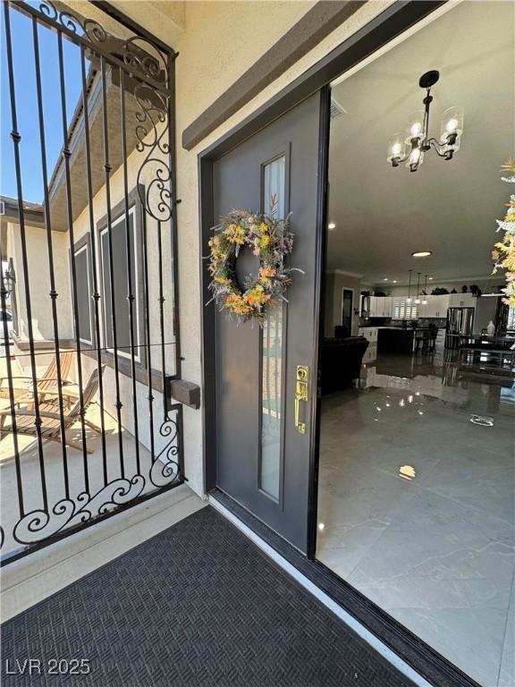 2891 S Rainbow Ave, Pahrump, NV 89048 - property entrance with stucco siding