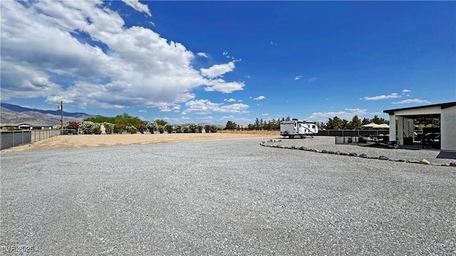 2891 S Rainbow Ave, Pahrump, NV 89048 - view of yard featuring a mountain view