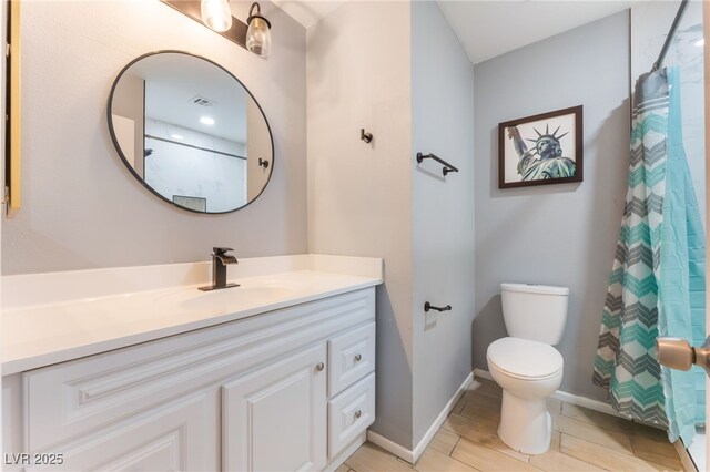 1012 Greystone Dr, Las Vegas, NV 89108 - bathroom with vanity and a shower with shower curtain