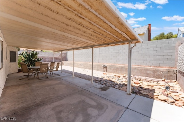 1012 Greystone Dr, Las Vegas, NV 89108 - fenced backyard featuring a patio and outdoor dining area