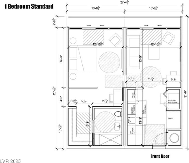 917 S First St Unit 304B, Las Vegas, NV 89101 - view of room layout