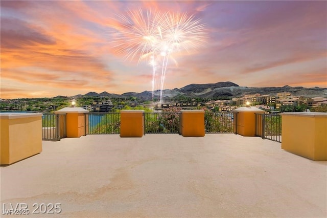 29 Montelago Blvd Unit 131, Henderson, NV 89011 - view of patio / terrace with a mountain view