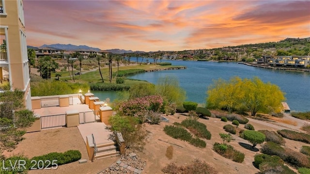 29 Montelago Blvd Unit 131, Henderson, NV 89011 - water view featuring a gate and mountains