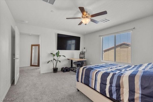 9054 Tangerine Tree Ct, Las Vegas, NV 89113 - carpeted bedroom featuring baseboards and a ceiling fan