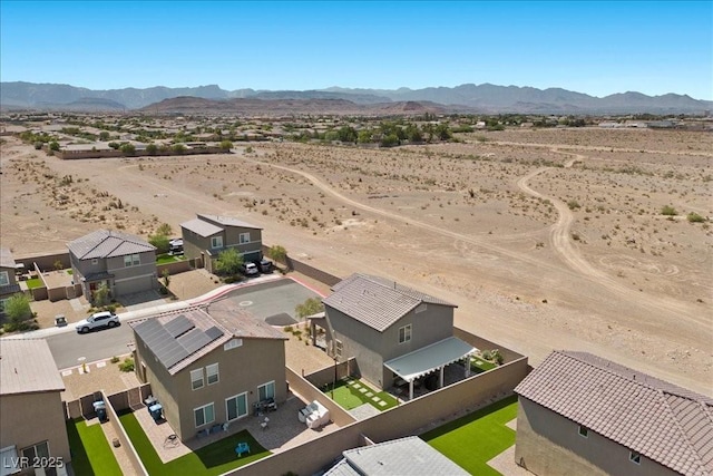 9054 Tangerine Tree Ct, Las Vegas, NV 89113 - overview of rural landscape featuring a mountainous background and nearby suburban area