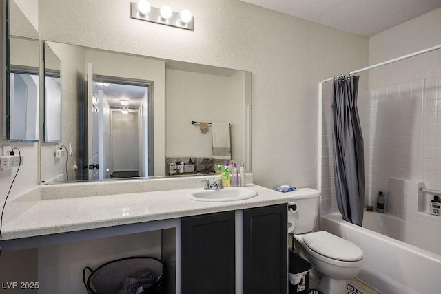 4529 Gracemont Ave, Las Vegas, NV 89139 - full bathroom with shower / tub combo with curtain and vanity