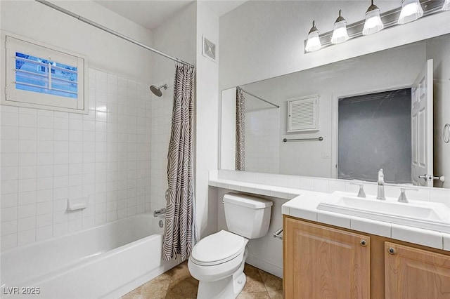 5250 S Rainbow Blvd Unit 1057, Las Vegas, NV 89118 - full bath with vanity, shower / bath combo with shower curtain, and tile patterned flooring