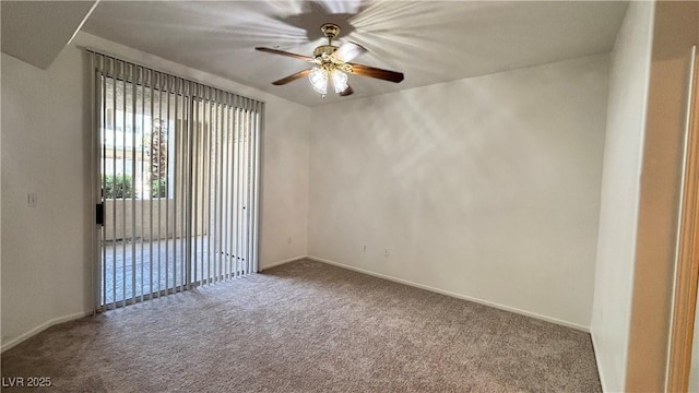 7163 S Durango Dr Unit 113, Las Vegas, NV 89113 - carpeted empty room with ceiling fan and baseboards