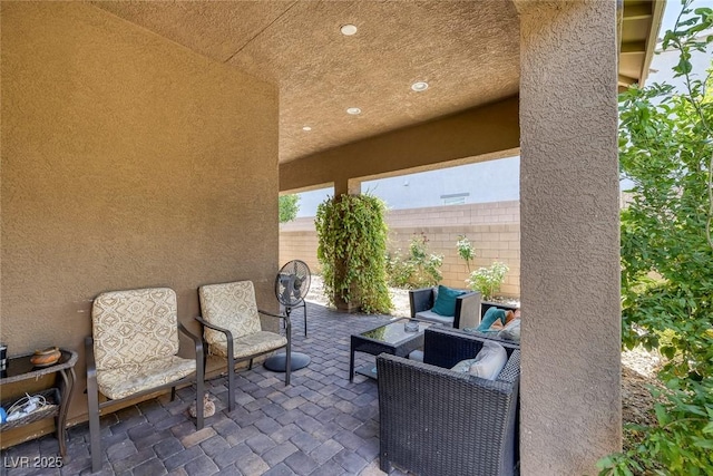 10181 Mount Harlow Ct, Las Vegas, NV 89141 - fenced backyard featuring a patio