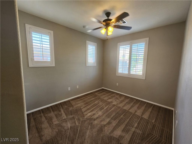 10231 Deerfield Beach Ave Unit 104, Las Vegas, NV 89129 - empty room featuring carpet flooring, healthy amount of natural light, and a ceiling fan