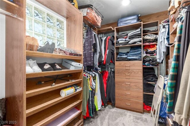 7135 Polaris Ave, Las Vegas, NV 89118 - walk in closet featuring carpet flooring