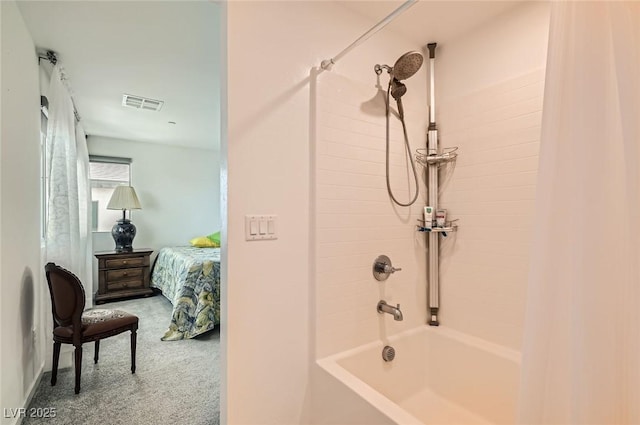 3194 Lumassina Way, Henderson, NV 89044 - full bath featuring shower / bath combination with curtain and ensuite bath