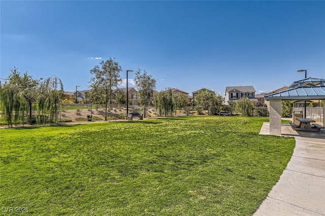 3194 Lumassina Way, Henderson, NV 89044 - view of green lawn with a gazebo