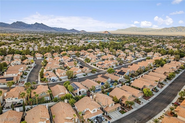 1908 Summit Pointe Dr, Las Vegas, NV 89117 - aerial perspective of suburban area featuring mountains