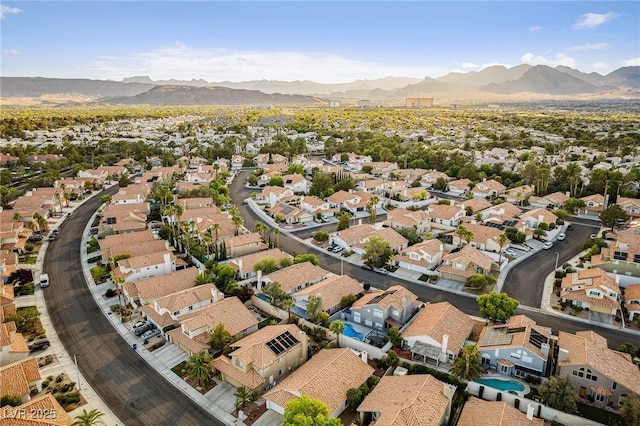 1908 Summit Pointe Dr, Las Vegas, NV 89117 - aerial perspective of suburban area featuring a mountainous background