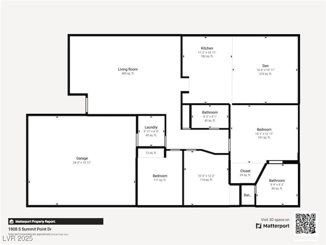 1908 Summit Pointe Dr, Las Vegas, NV 89117 - view of property floor plan