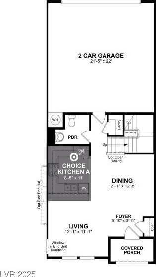 6752 Nimbus Ave Lot 8, Las Vegas, NV 89130 - view of home floor plan