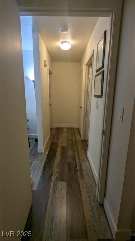 4877 S Torrey Pines Dr Unit 104, Las Vegas, NV 89103 - hall with wood finished floors and baseboards
