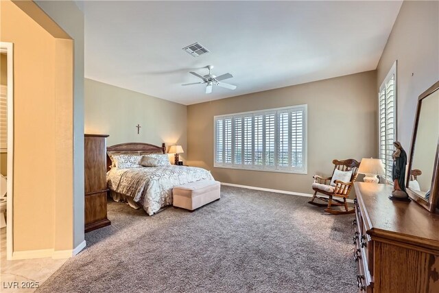 1637 Wellington Springs Ave, Henderson, NV 89052 - bedroom with light colored carpet and a ceiling fan