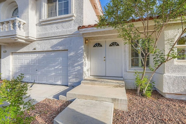 1547 Balsam Mist Ave, Las Vegas, NV 89183 - entrance to property with stucco siding and an attached garage