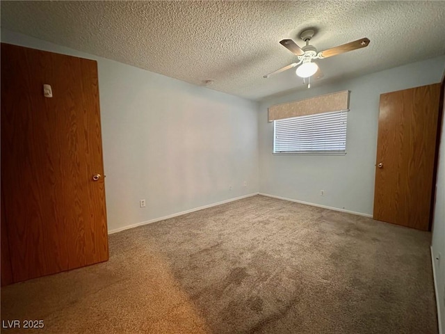 4140 Gannet Cir Unit 251, Las Vegas, NV 89103 - empty room with a ceiling fan, carpet floors, and a textured ceiling