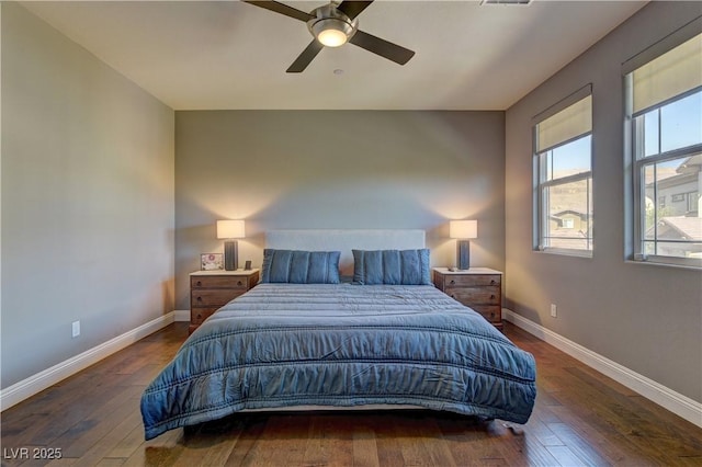 10360 Pescado Ln, Las Vegas, NV 89135 - bedroom with hardwood / wood-style flooring and a ceiling fan