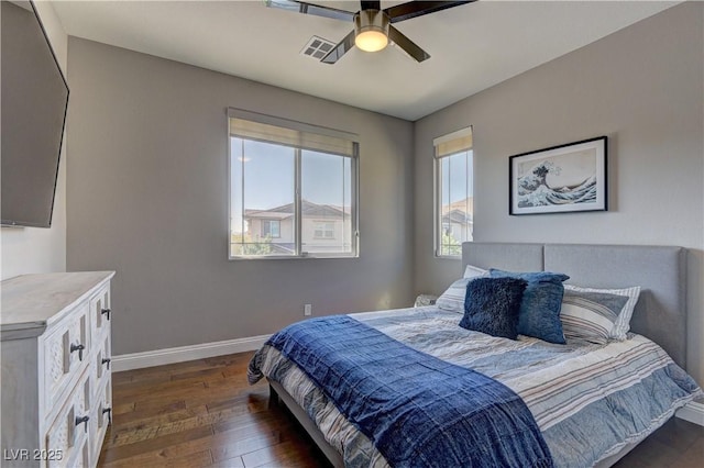 10360 Pescado Ln, Las Vegas, NV 89135 - bedroom featuring hardwood / wood-style flooring and ceiling fan