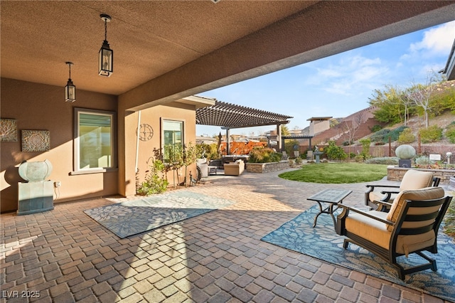 10179 Emerald Sunset Ct, Las Vegas, NV 89148 - view of patio with a pergola