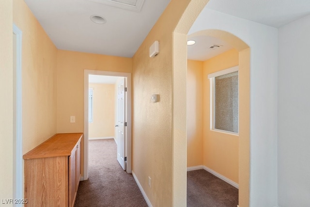 8448 Quarentina Ave, Las Vegas, NV 89149 - corridor featuring carpet and arched walkways