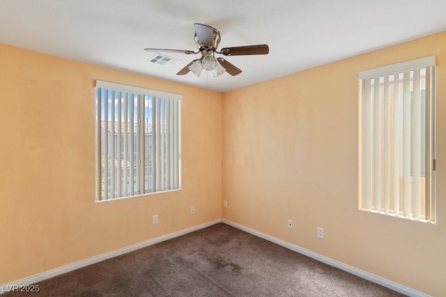 8448 Quarentina Ave, Las Vegas, NV 89149 - carpeted empty room with a ceiling fan and baseboards