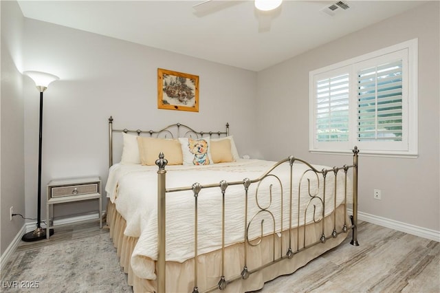 6617 Golden Bit Ave, Las Vegas, NV 89131 - bedroom featuring wood finished floors and a ceiling fan