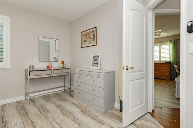 6617 Golden Bit Ave, Las Vegas, NV 89131 - corridor with light wood-style flooring and baseboards