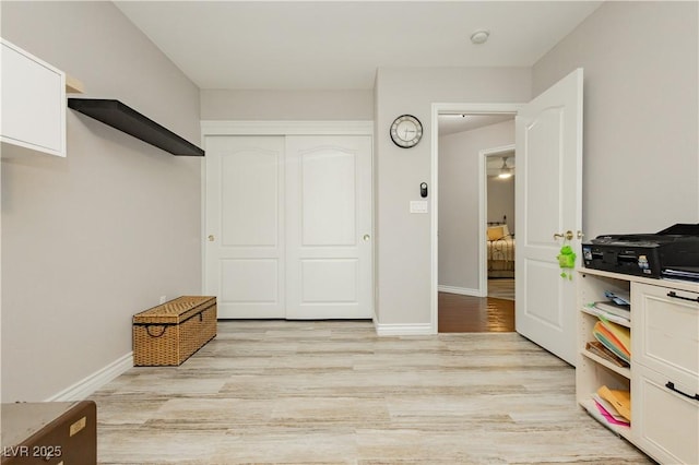 6617 Golden Bit Ave, Las Vegas, NV 89131 - bedroom featuring light wood-style flooring and a closet