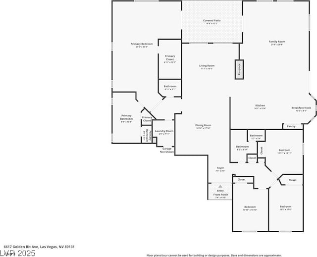 6617 Golden Bit Ave, Las Vegas, NV 89131 - view of floor plan / room layout
