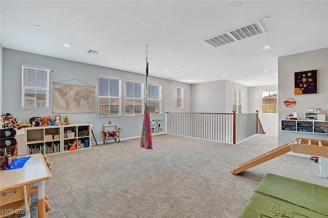 10161 Bismarck Palms Ave, Las Vegas, NV 89166 - rec room featuring carpet and recessed lighting