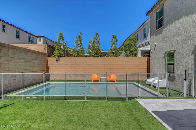 10161 Bismarck Palms Ave, Las Vegas, NV 89166 - view of pool with a fenced backyard and a patio area
