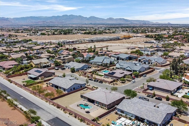5801 Exbury Gardens Ct, Las Vegas, NV 89118 - aerial perspective of suburban area featuring mountains