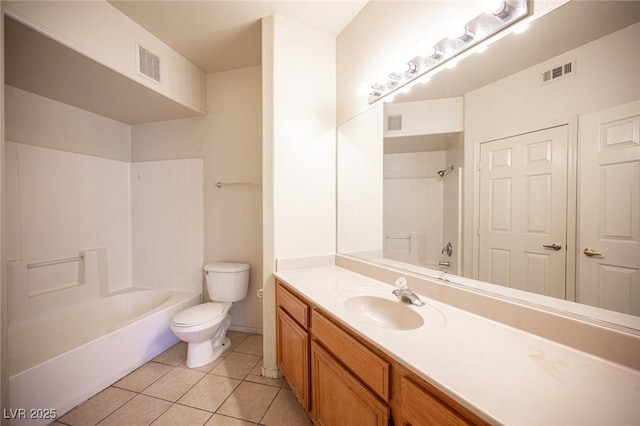 7155 S Durango Dr Unit 205, Las Vegas, NV 89113 - bathroom with tile patterned flooring, vanity, and tub / shower combination