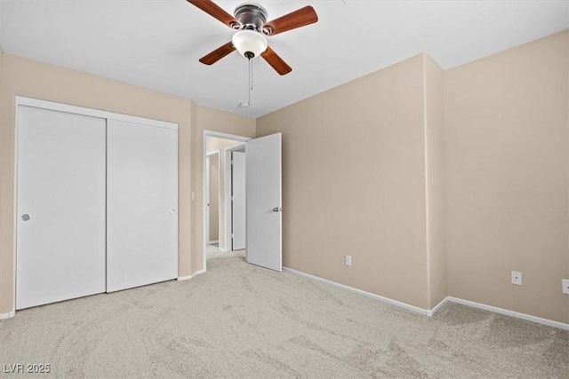 9709 Fast Elk St, Las Vegas, NV 89143 - unfurnished bedroom with carpet flooring, a closet, and a ceiling fan