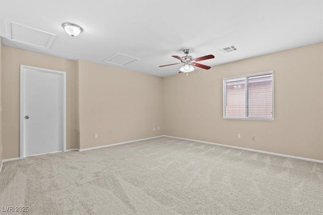 9709 Fast Elk St, Las Vegas, NV 89143 - carpeted spare room with attic access and a ceiling fan