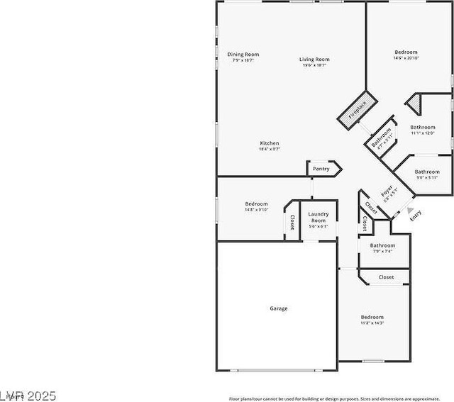 5108 Molveno Ct, Las Vegas, NV 89130 - view of room layout