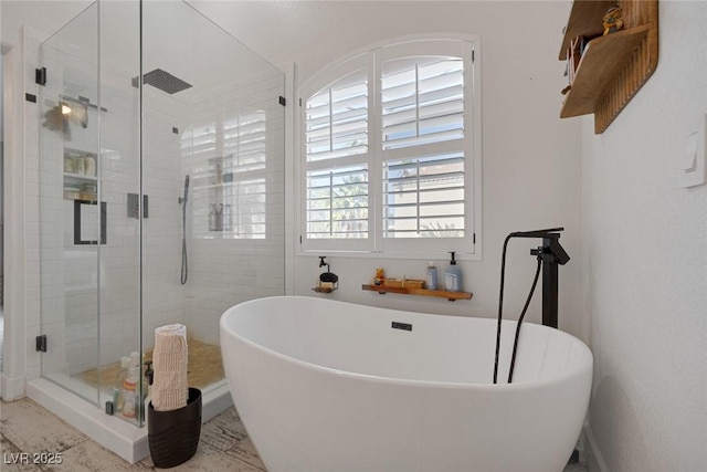 1246 Diamond Valley St, Henderson, NV 89052 - bathroom with a shower stall and a freestanding bath