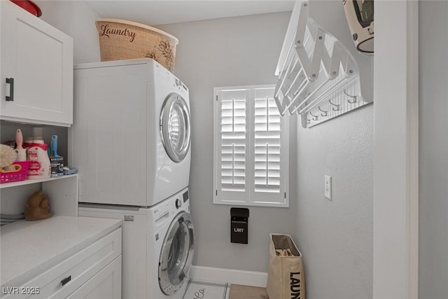 1246 Diamond Valley St, Henderson, NV 89052 - laundry area with stacked washing machine and dryer and cabinet space