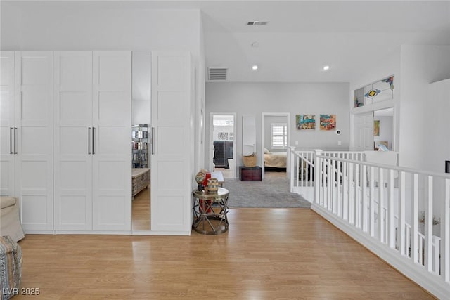1246 Diamond Valley St, Henderson, NV 89052 - corridor with light wood finished floors and recessed lighting