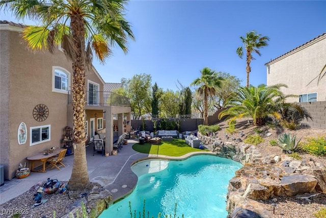 1246 Diamond Valley St, Henderson, NV 89052 - view of pool featuring a fenced backyard and a patio area